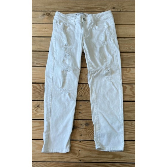 AMERICAN EAGLE Jegging Crop Stretch Jeans Size 8 - Picture 1 of 9